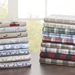 Woolrich 100 Percent Cotton Flannel Printed Sheet Set in Gray Plaid