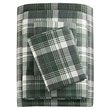 Woolrich Farmhouse 100 Percent Cotton Flannel Queen Sheet Set in Green Plaid