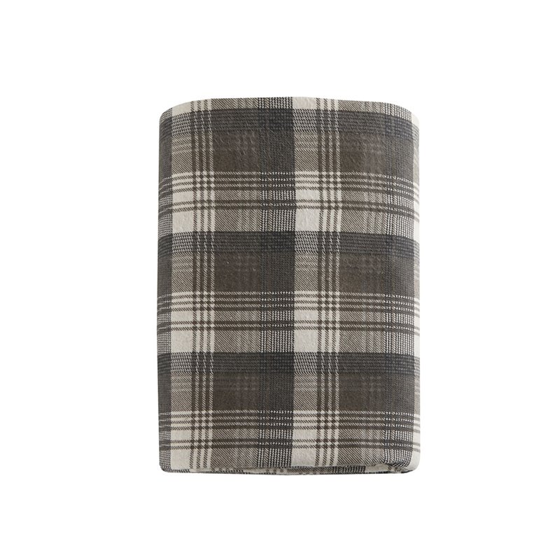 Woolrich Farmhouse 100 Percent Cotton Flannel Sheet Set in Brown Plaid
