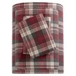 Woolrich Farmhouse 100 Percent Cotton Flannel Sheet Set in Red Plaid