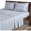 Woolrich 100 Percent Cotton Flannel Printed Sheet Set in Blue Winter Frost
