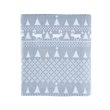 Woolrich 100 Percent Cotton Flannel Printed Sheet Set in Blue Winter Frost