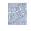 Woolrich 100 Percent Cotton Flannel Printed Sheet Set in Blue Winter Frost