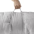 Intelligent Design Polyester Chenille Long Floor Cushion in Gray