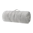 Intelligent Design Polyester Chenille Long Floor Cushion in Gray