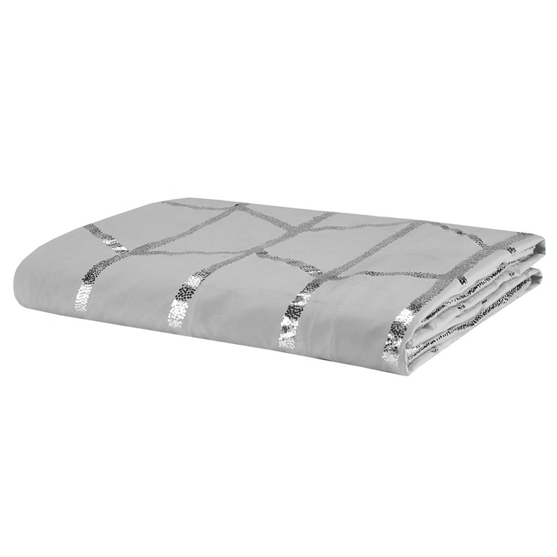 Intelligent Design Polyester Twin/Twin XL Duvet Cover Set in Gray/Silver