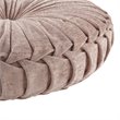 Intelligent Design Polyester Chenille Round Floor Pillow Cushion in Blush