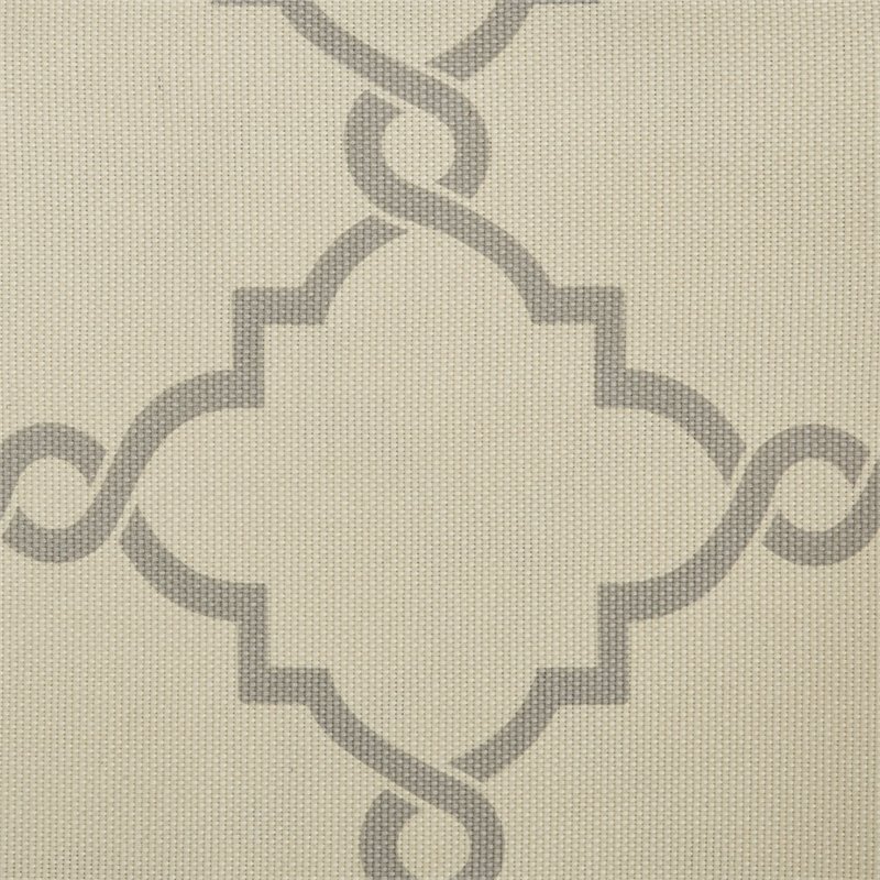 Madison Park Modern Polyester Cotton Rayon Fretwork Printed Valance in Beige
