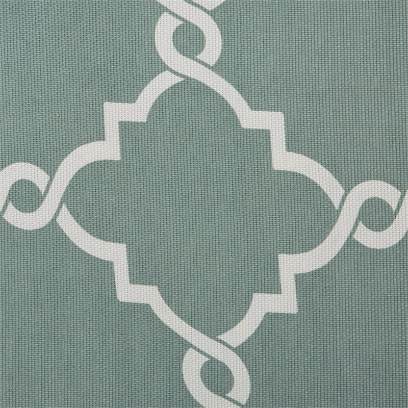 Madison Park Modern Polyester Cotton Rayon Fretwork Printed Valance in Seafoam