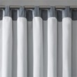 Madison Park Transitional Faux Silk Embroidered Window Valance in Blue