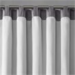 Madison Park Transitional Faux Silk Embroidered Window Valance in Gray
