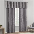 Madison Park Transitional Faux Silk Embroidered Window Valance in Gray