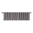 Madison Park Transitional Faux Silk Embroidered Window Valance in Gray