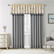 Madison Park Polyester Pieced Embroidered Window Valance in Yellow