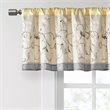 Madison Park Polyester Pieced Embroidered Window Valance in Yellow