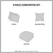 Contemporary 100 Percent Polyester Printed Comforter Set in Multi