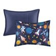Contemporary 100 Percent Polyester Printed Comforter Set in Multi