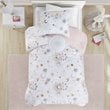 Modern 100 Percent Polyester Printed Comforter Set in Blush-Gold