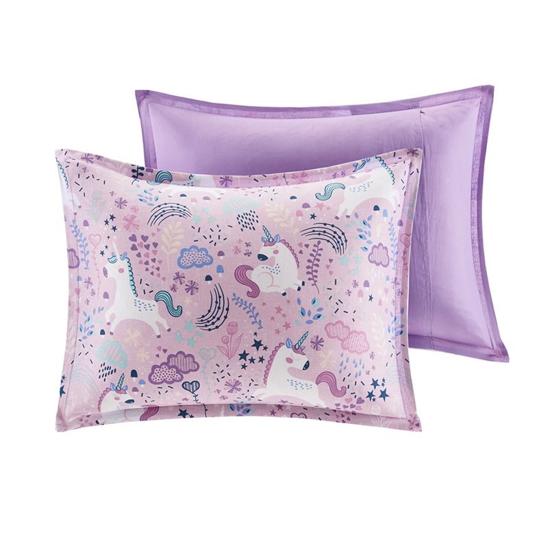 Urban Habitat 5-Piece Cotton Printed Comforter Set in Pink