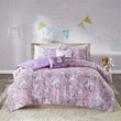 Urban Habitat 5-Piece Cotton Printed Comforter Set in Pink