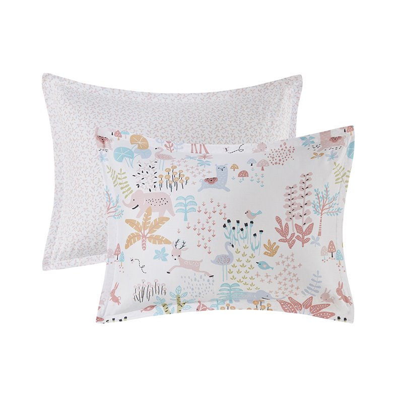Urban Habitat 100 Percent Cotton Printed Comforter Set in Blush