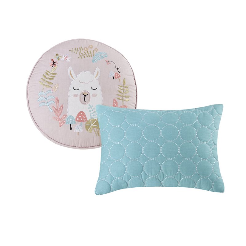 Urban Habitat 100 Percent Cotton Printed Comforter Set in Blush