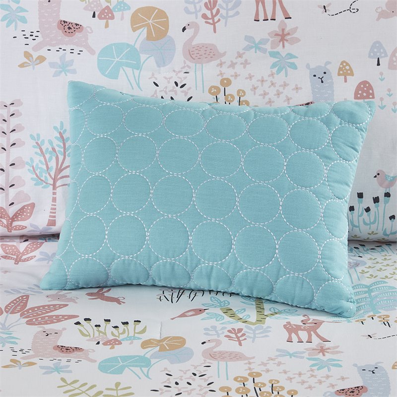 Urban Habitat 100 Percent Cotton Printed Comforter Set in Blush