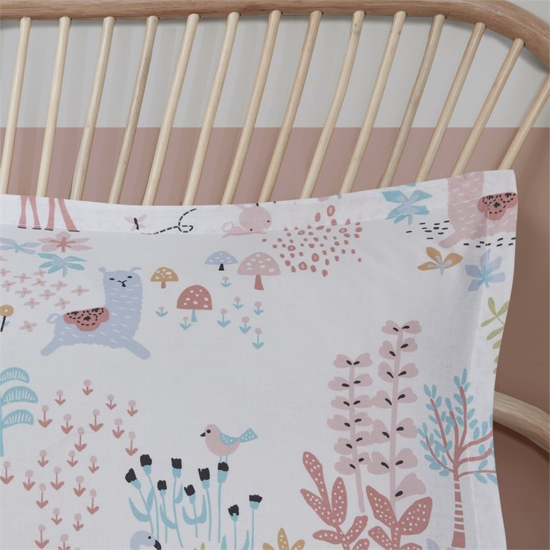 Urban Habitat 100 Percent Cotton Printed Comforter Set in Blush