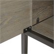 Madison Park Darley Transitional Metal Bookcase in Reclaimed Gray