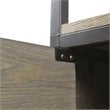 Madison Park Darley Transitional Metal Bookcase in Reclaimed Gray
