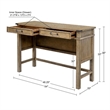 Madison Park Landry Transitional Wood Occasional Table in Natural