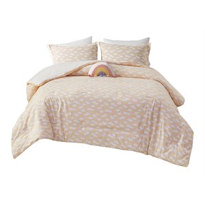 Urban Habitat 88&quot 4-Piece Cotton Printed Comforter Set in Yellow