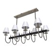 Hampton Hill Fairmount 8-light Traditional Metal Chandelier in Black