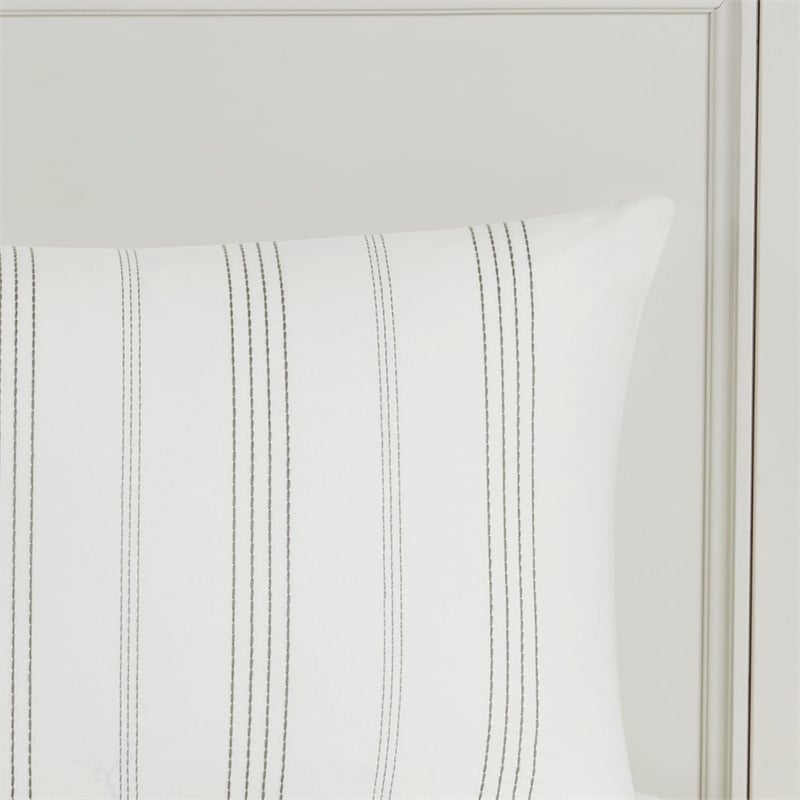 Harbor House 6-Piece Morgan Cotton Jacquard Comforter Set in White
