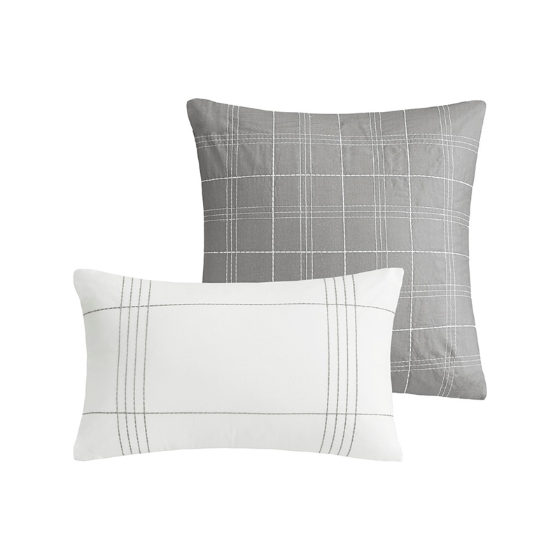 Harbor House 6-Piece Morgan Cotton Jacquard Comforter Set in White
