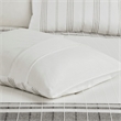 Harbor House 6-Piece Morgan Cotton Jacquard Comforter Set in White