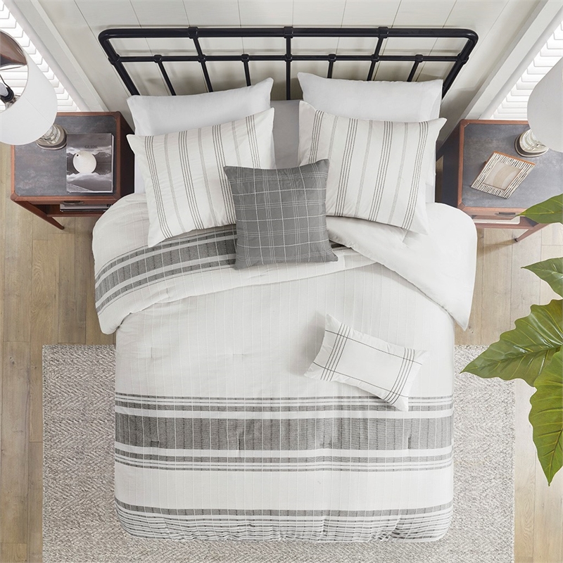 harbor house 80&quot 6-piece morgan cotton comforter set in white