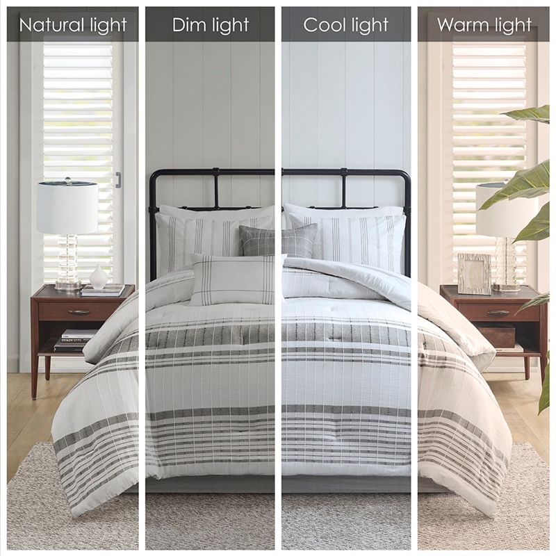 harbor house 80&quot 6-piece morgan cotton comforter set in white