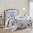 Madison Park 8-Piece Transitional Cotton Printed Comforter Set in Blue