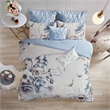 Madison Park 8-Piece Transitional Cotton Printed Comforter Set in Blue