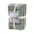 Clean Spaces 6-Piece Cotton Sustainable Blend Towel Set in Green