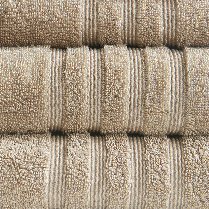 Clean Spaces 6-Piece Cotton Sustainable Blend Towel Set in Natural