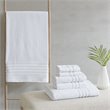 Clean Spaces 6-Piece Cotton Sustainable Blend Towel Set in White