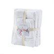 Clean Spaces 6-Piece Cotton Sustainable Blend Towel Set in White