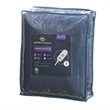 Serta Polyester Fabric Fleece to Sherpa Heated Electric Throw in Blue