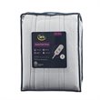Serta Polyester Fabric Fleece to Sherpa Heated Electric Throw in Gray
