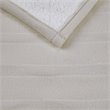 Serta Polyester Fabric Fleece to Sherpa Heated Electric Throw in Tan