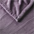 Serta Polyester Fabric Microlight Heated Electric Throw in Purple