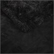 Serta Polyester Fabric Shaggy Fur Heated Electric Throw in Black