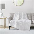 Serta Polyester Fabric Shaggy Fur Heated Electric Throw in White